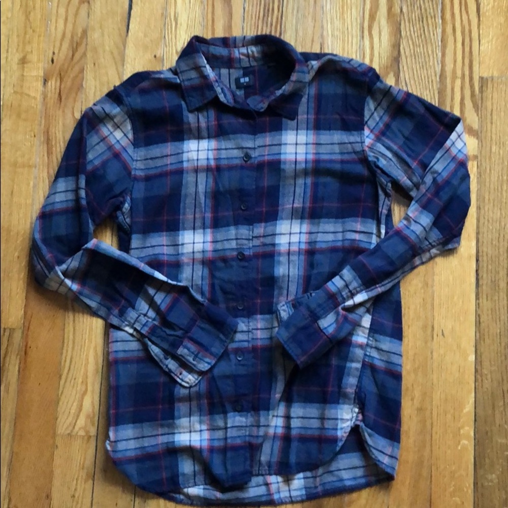 Super soft Uniqlo flannel 100% cotton shirt XS